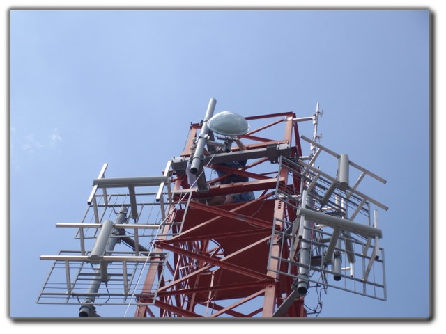 Postazione radio CISAR Majella con antenne